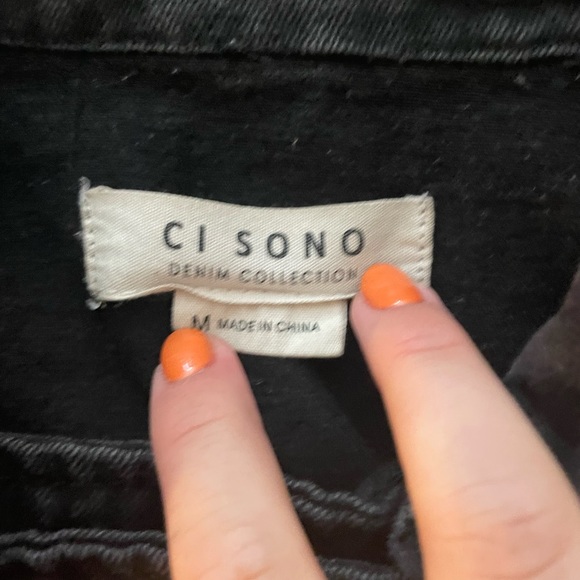 Cute Black Denim Jacket #denimjacket - Picture 3 of 4